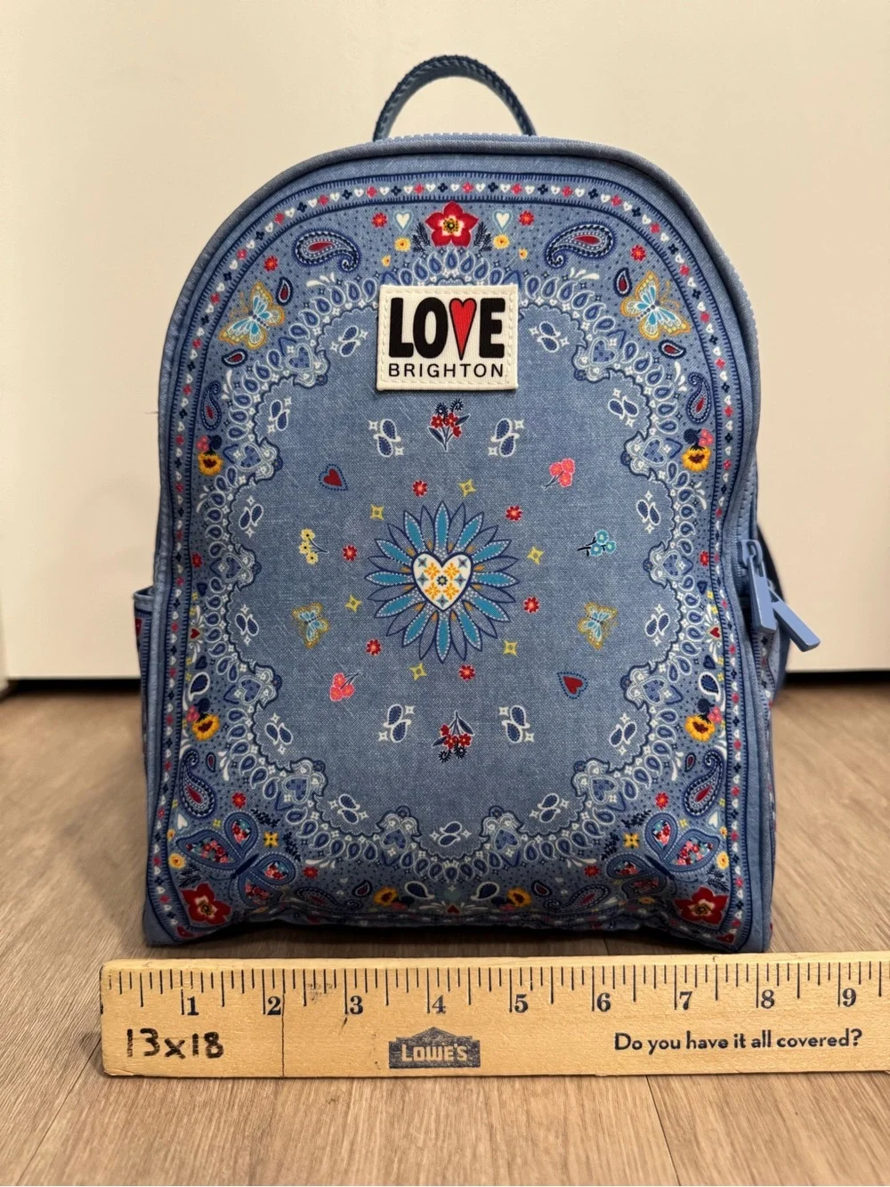 Brighton Bandana blue LOVE backpack